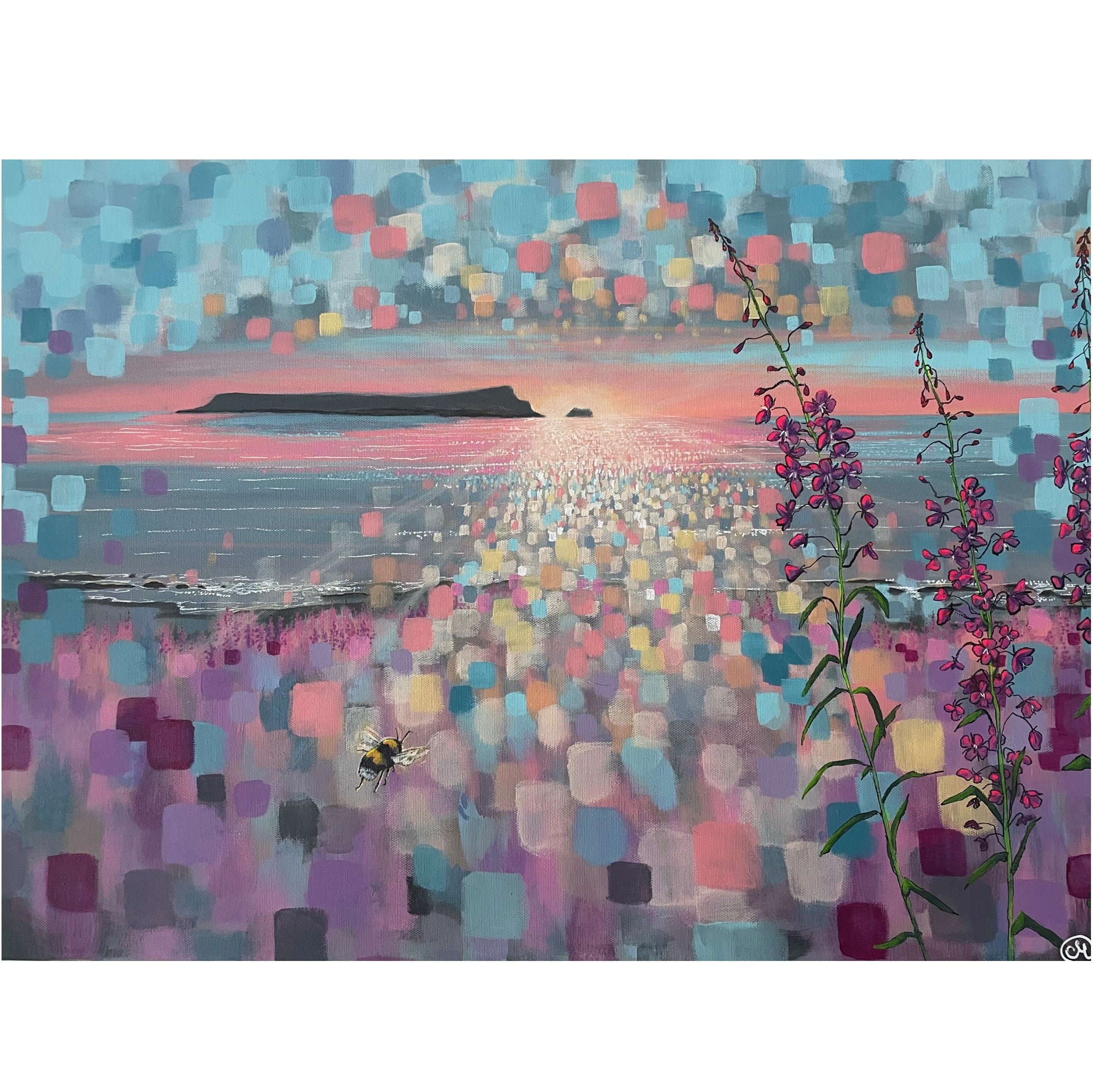 Original art - Bumblebee lens by Malin Carlsson