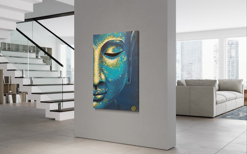 Original art - Blue buddah by Malin Carlsson