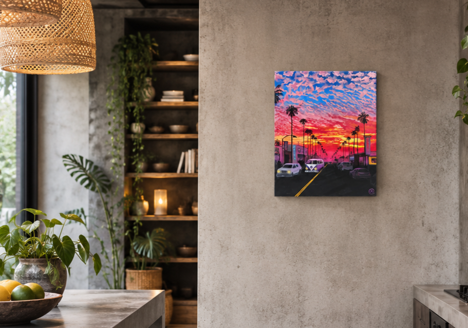 Original art - Sunset vibe by Malin Carlsson