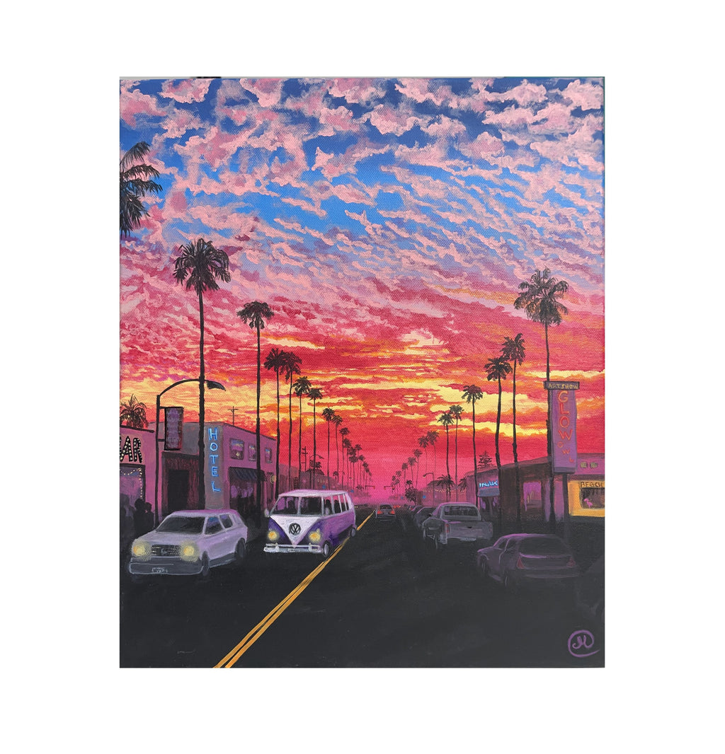 Original art - Sunset vibe by Malin Carlsson
