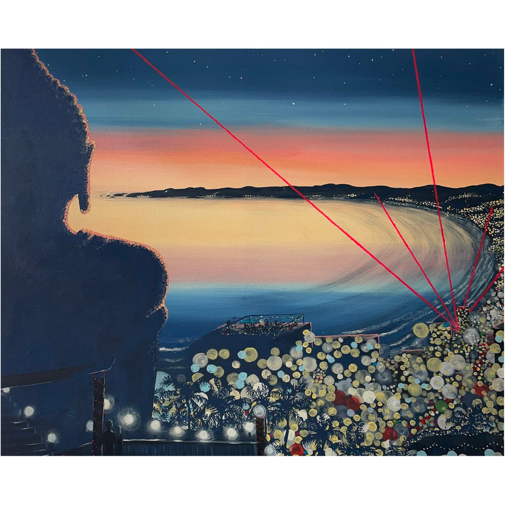 Original art - Warm city nights by Malin Carsson